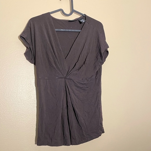 Short Sleeved Brown Shirt - Picture 2 of 2